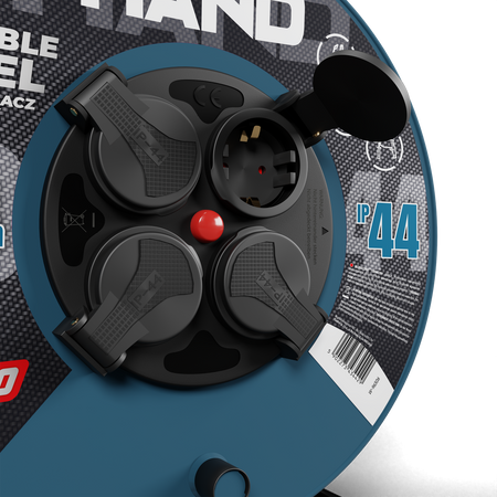 Przedłużacz bębnowy HAND PRO 30m 4x Gniazda 230V IP44 H05RN-F 3x1,5 mm² W-96306