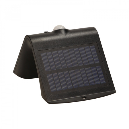 SILOE LED 1.5W. lampa solarna z czujnikiem ruchu 120st. 190lm. IP65. 4000K. 1200mAh. podwójne źródło światła. czarna OR-SL-6083BLR4