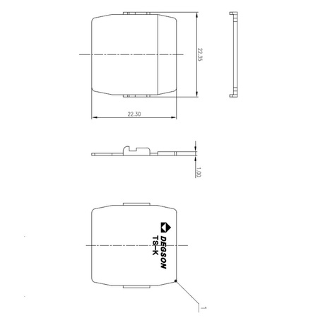 10szt. Płytka ścianka separująca działowa do złączek szynowych przegroda TS-K 10-TS-K-01P-11-00AH