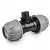 Trójnik do rur PE 20mm GZ 1/2" PN10 BRADAS DSRA10T20M12
