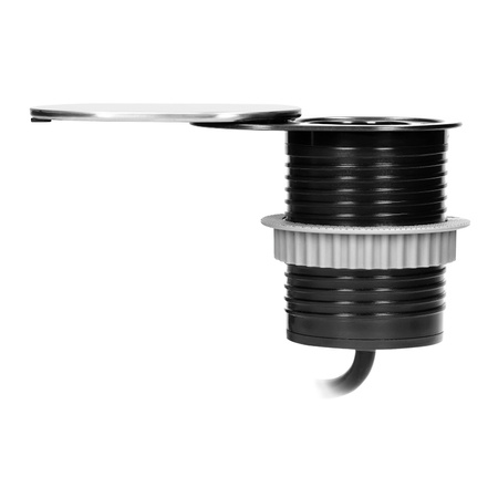 Gniazdo meblowe Ø6cm. wpuszczane w blat z przesuwną pokrywką. ładowarką USB i przewodem 1.9m. 1x2P+Z. 1xUSB (2.4A).... OR-AE-13124(GS)