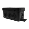 Puszka natynkowa 8-wlotowa wym/zew 80x45x41 mm IP54 czarna ViPlast 038-05