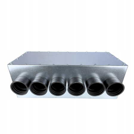 Skrzynka rozdzielcza rozdzielacz przelotowy wentylacja fi 160 6x75 mm E-KRT-6x75/160-OC