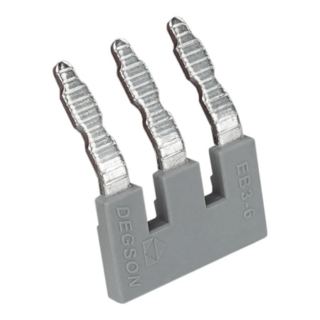 Mostek wtykowy grzebieniowy 3-torowy do złączek szynowych PC6 EB3-8-11-00A(H)