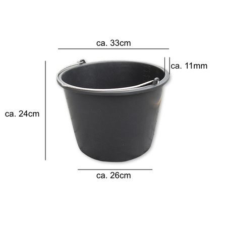 Wiadro ogrodniczo-budowlane PVC 16L BRADAS KTW16