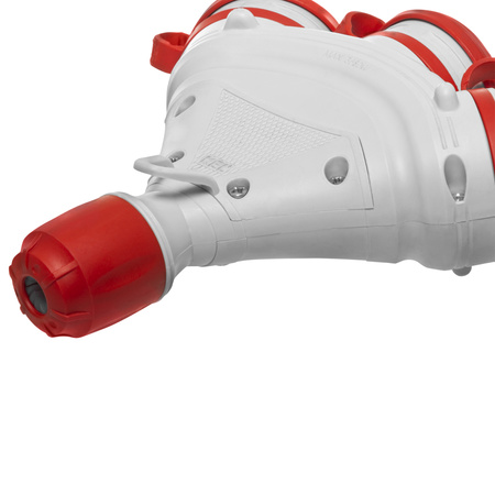 Trójdrożne gniazdo Schuko IP44 3×2P+Z 16A 250V szaro-czerwone GN-X3/44S W-01163