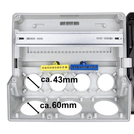 Rozdzielnica hermetyczna obudowa pusta IP44 280x260 TpE 0874