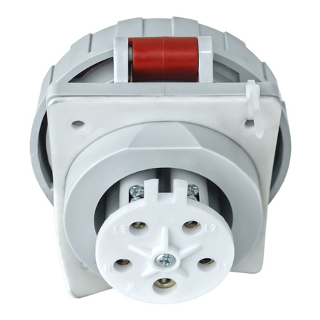 Gniazdo tablicowe skośne CEE 16A/5P 400V IP67 IEG 1653