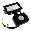 Naświetlacz LED 10W z czujnikiem ruchu GTV GT-GCR10W-64 czarny IP65 oświetlenie zewnętrzne 1000lm 