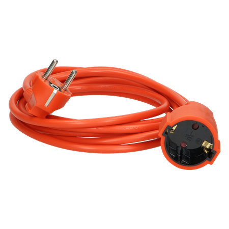 Przedłużacz ogrodowy jednogniazdowy Schuko PVC 3x1mm2 długość 10m OR-AE-13211(GS)/10M