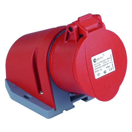 Gniazdo natynkowe CEE 5P 16A IP44 400V 3105-307-1600