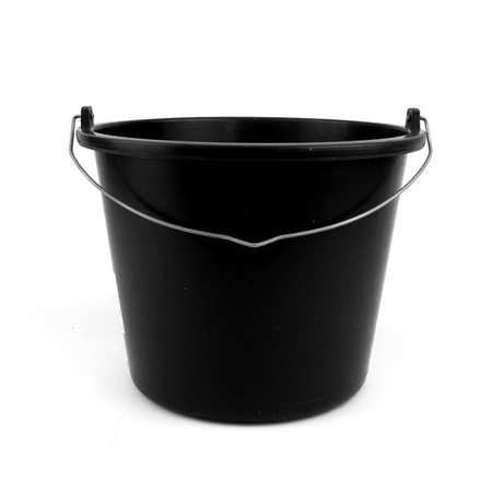 Wiadro budowlane 20L ogrodnicze gospodarcze PVC plastikowe czarne na zaprawę wodę Doktorvolt DV-5701