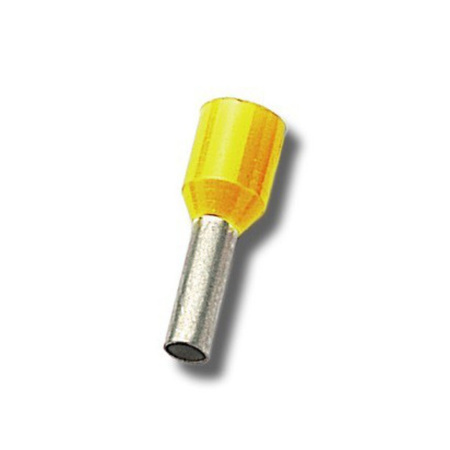 100 sztuk Końcówka tulejkowa izolowana szara cynowana 4mm2 x 10 mm TI40L10