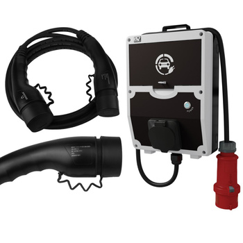 Komplet WALLBOX Mobilna stacja ładowania, kabel 5 m typ 2, 11 kW Doktorvolt DV-1390-SET