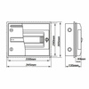 RHp-12 Rozdzielnica hermetyczna podtynk 12modułowa IP65 VDE E-P 36.120