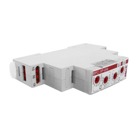 Przekaźnik dwuczasowy jednofunkcyjny 1P 12-240V 1- funkcja 8 zakresów Relpol RPC-1IP-UNI
