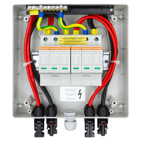 Rozdzielnica PV Fotowoltaiczna Solarna 2-Stringowa DC 1000V T1 T2 Mersen Doktorvolt DV-4494-FOT