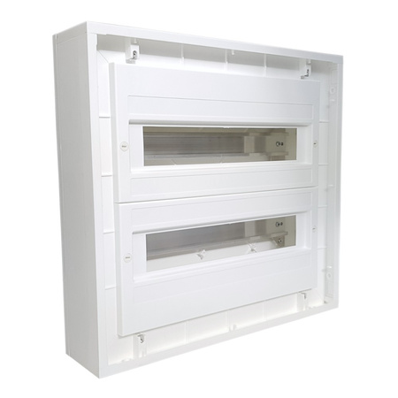 Rozdzielnica podtynkowa DARP-32S 32 modułowa 2x16 IP54 z aluminiowymi drzwiami E-P 9.216