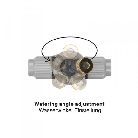 Ogrodowa mgiełka wodna 7,5m Kurtyna wodna WHITE LINE BRADAS WL-Z1007