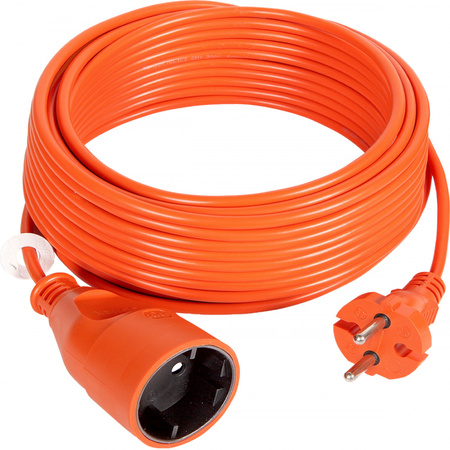 Przedłużacz ogrodowy pomarańczowy zalewany. 1x2P+Z 40m. OMY 2x1mm2. 230VAC/10A OR-AE-13168/40m