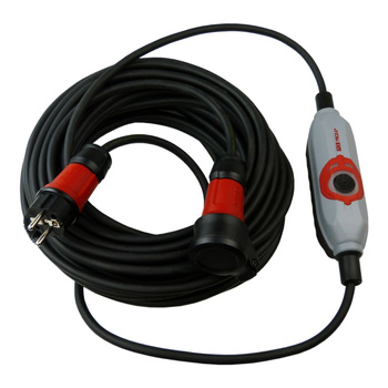 Przedłużacz 25m budowlany IP44 230/16A H07RN-F 3x2,5 z bezpiecznikiem automatycznym kablowym PRCD-S Doktorvolt® DV-9580-D-230-FI