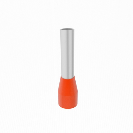 100szt. E 1/8mm Końcówka tulejkowa izolowana 1mm2 czerw. E1008 Elpromet C.20.01008