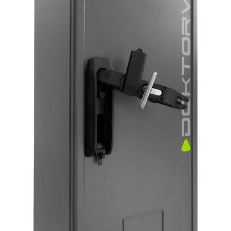 Słupek dystrybucyjny 170x26x24cm pusta obudowa do wkopania fundamentowa termoutwardzalna  antracytowa Doktorvolt DV-6104