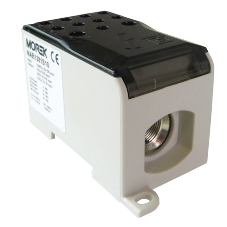 Blok rozdzielczy Cu-280A Al-250A 1P na TH35 OJL 280A Morek MAB1281S10