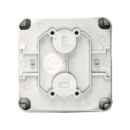 Puszka odgałęźna Hensel 84x84x55mm obudowa elektroinstalacyjna IP66 szara DK 0100 GZ