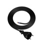 Przewód przyłączeniowy 1,5m z wtyczką prostą TYP E 230V 16A 2×1 mm² H05BQ-F PP-21 czarny W-98573