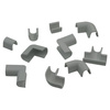 10szt Komplet złączek prostych i narożników blister Cablefix 2201 szary 8x7mm Inofix 3210-7