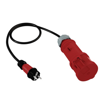 Adapter 1m z wtyczki 230V Unischuko na gniazdo siłowe 230V/32A/5P DV-2780-230-A-32