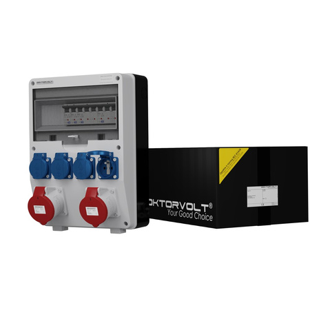 Rozdzielnica budowlana TD-S 2x32A 4x230V gniazda Mennekes Doktorvolt DV-1790-F