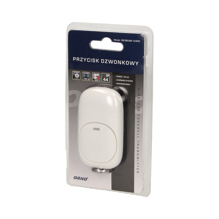 Przycisk bezprzewodowy do rozbudowy dzwonków z serii LOGICO OR-DB-QM-124PD