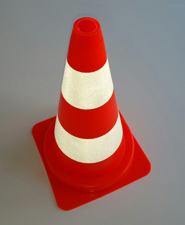 Pachołek drogowy odblaskowy U-23 słupek ostrzegawczy 50cm miękki PVC Doktorvolt DV-5725