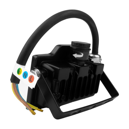 Naświetlacz LED 10W z czujnikiem ruchu GTV GT-GCR10W-64 czarny IP65 oświetlenie zewnętrzne 1000lm 