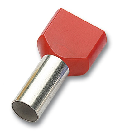 100sztuk Końcówka tulejkowa izolowana podwójna czarna 2x 1,5L8 mm2 TID2X1,5L8