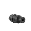 Wtyczka hermetyczna 230V 2P+Z TYP E IP44 16A czarna prosta W-89999