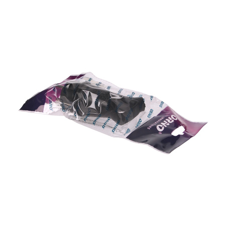 Hermetyczna wtyczka gumowa Uni-schuko z uchwytem. IP44. czarna OR-AE-1369