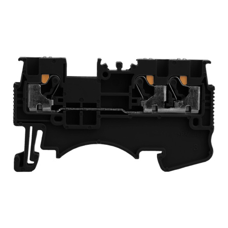 Złączka szynowa 1,5mm2 1P 3-przewodowa zacisk push-in czarna DS1.5-TW-01P-13-00A(