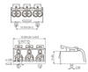 Kostka Elektryczna z Dźwignią Szybkozłączka 5x0.75-2.5mm2 450V VDE DGN DG238-10.0-05P-19-03