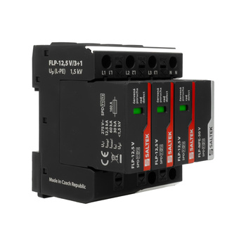 Ogranicznik przepięć typ 1 50kA FLP-12,5 V/3+1 do 255V DC szyna DIN warystorowy ochronnik przepięciowy dla niskiego napięcia A07415