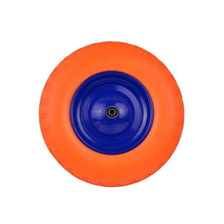 Koło do taczki pełne 4.00-8 PU pomarańczowe G71024