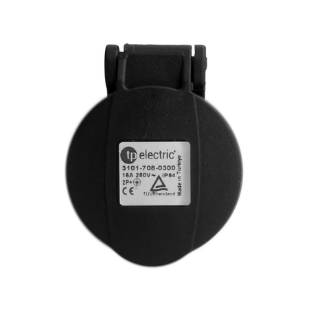 Gniazdo elektryczne UPS z dławnicą kablową 16A TYP E IP54 250V AC TPE 3101-708-0300