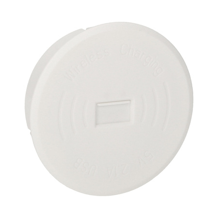 Bezprzewodowa ładowarka indukcyjna z dodatkowym portem USB. biała OR-AE-1367/W