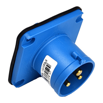 Wtyczka tablicowa kempingowa prosta CEE 3P 16A 230V IP44 VDE TP Electric 3120-319-0970