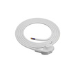 Przewód przyłączeniowy 1,8m z wtyczką kątową Uni-Schuko 250V 16A 3x1,5 mm² OMY PP-50 biały W-97898