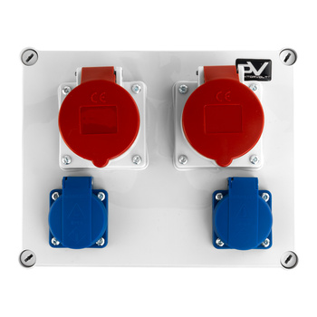 Rozdzielnica budowlana FRED 2x16A erbetka 2x230 gniazda Mennekes Doktorvolt DV-2336-F