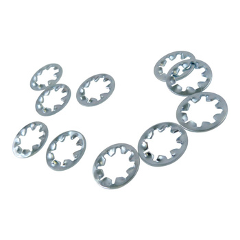 10 Sztuk Podkładki wewnętrzne zębate koronkowe rozmiar M8 ze stali nierdzewnej uszczelka podkładka ząbkowana gwiazdkowa ŚRUBEX 0000002490