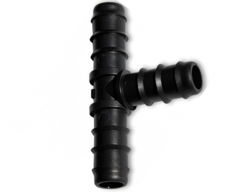Trójnik z wtykiem na wąż 3x 16mm do łączenia węży kroplujących Bradas DSWA03-16L